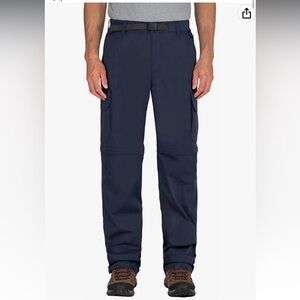 BC Clothing Men's Convertible Stretch Pant navy Size XL x 30